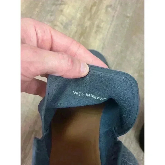 Charleston Shoe Company Federal Ankle Boots Blue Leather Suede Women's 7 - Picture 7 of 13